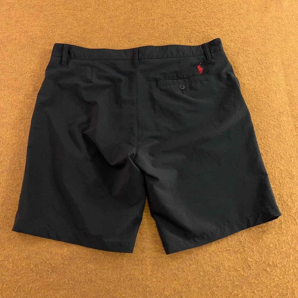 Polo Ralph Lauren Mens 34 Black Performance Stretch Golf Shorts